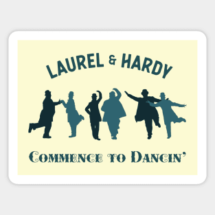 Laurel & Hardy - Commence to Dancin' (Triple - V1) Sticker